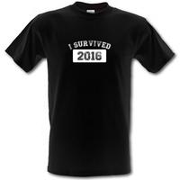 I Survived 2016 male t-shirt.