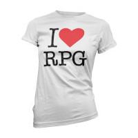 I Love RPG Women\'s White T-Shirt - XXL