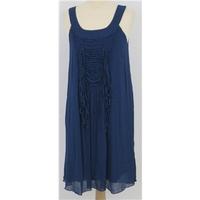 I. Code by IKKS size S blue sleeveless dress