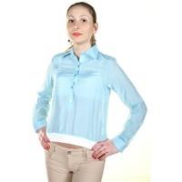 I Am GR_49523 women\'s Long sleeved Shirt in blue