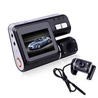 i1000 HD 720P Dual Lens Camcorder Car DVR Dash Cam Black Box With Rear View Camera