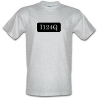 I124Q male t-shirt.