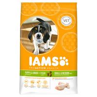 iams proactive nutrition puppy and junior small and medium breed rich  ...