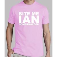 ian bite me pink shirt unisex