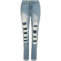 ianthe stonewash ripped denim jeans blue