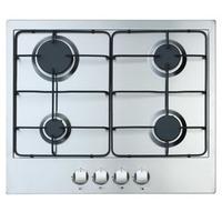 Iberna BGHU600SS 60cm Gas Hob in Stainless Steel 3 0kW Rapid Burner