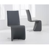 ibiza charcoal grey dining chairs pair