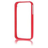 IceBox Edge Protection Clip-On Case Cover for iPhone 4/4S - Clear/Red