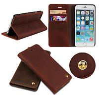 iCoverCaseRetro Genuine Cowhide Leather Flip Cover Wallet Card Slot Case Stand for iPhone 6 Plus(Assorted Colors)