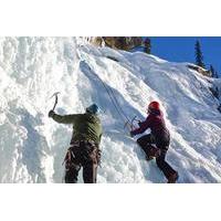 ice climbing in maligne canyon