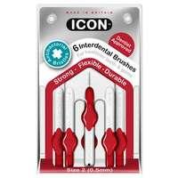 Icon Antibacterial Interdental brush X6 ISO Size 2 (0.5mm)