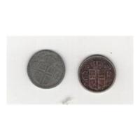 Icelandic Coins - 2 x 10 Island Aurar.