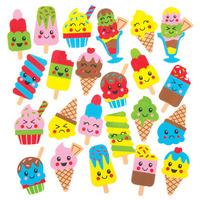 Ice Cream Foam Stickers (Pack of 120)