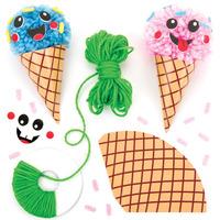 Ice Cream Pom Pom Kits (Pack of 3)