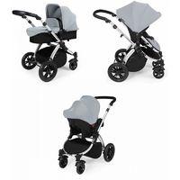 ickle bubba stomp v2 silver frame 3in1 travel system silver