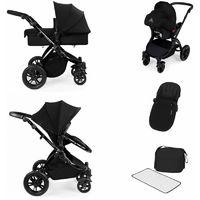 Ickle Bubba Stomp V2 Black Frame All-in-one Travel System-Black