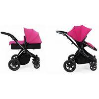 ickle bubba stomp v2 black frame 2in1 pushchair pink