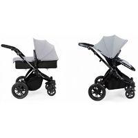 Ickle Bubba Stomp V2 Black Frame 2in1 Pushchair-Silver