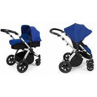 Ickle Bubba Stomp V2 Silver Frame 2in1 Pushchair-Blue