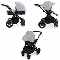 Ickle Bubba Stomp V2 Black Frame 3in1 Travel System-Silver