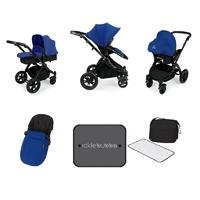 Ickle Bubba Stomp V3 Black Frame All-in-one Travel System-Blue