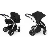 ickle bubba stomp v2 silver frame 2in1 pushchair black