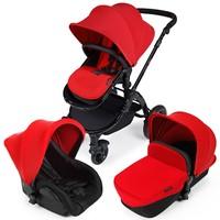Ickle Bubba Stomp v2 3-in-1 Travel System in Red Black