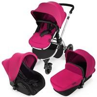 ickle bubba stomp v2 3 in 1 travel system in pink silver