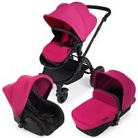 Ickle Bubba Stomp v2 3-in-1 Travel System in Pink Black