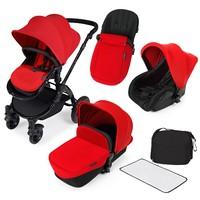 Ickle Bubba Stomp v2 All In One Travel System in Red Black