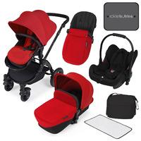 Ickle Bubba Stomp v3 All in One Travel System in Red with Black Frame