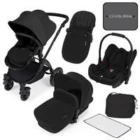 ickle bubba stomp v3 all in one travel system in black with black fram ...