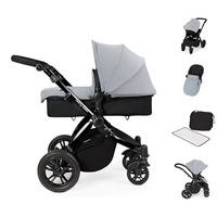 Ickle Bubba Stomp V2 All In One Travel System - Silver On Black Frame