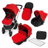 Ickle Bubba Stomp v2 All In One Travel System in Red Silver