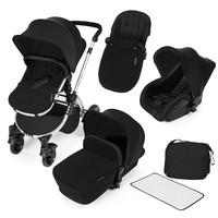 Ickle Bubba Stomp v2 All In One Travel System in Black Silver
