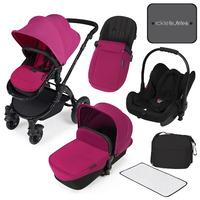 Ickle Bubba Stomp v3 All in One Travel System in Pink with Black Frame
