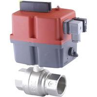 ich e8500002514 2 way electric ball valve g1 12 24v ac 40 bar bras