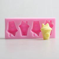 ice cream mold diy silicone soap candle mold handmade soap salt carved ...