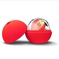 Ice Cube Ball Silicone Round Ice Cube Mold Ball Sphere Ice Mold Ball Maker(Random Color)