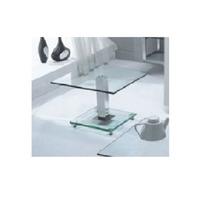 Ice Lamp Table In Clear Glass Top
