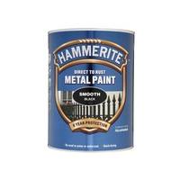 ICI 5084867 5L Hammerite Smooth Metal Paint - Black