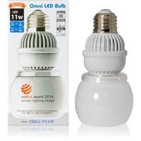 icepipe omni led oba2 11w 3000k warm white light bulb