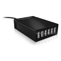 icybox ib ch601 6 port usb fast charging adapter