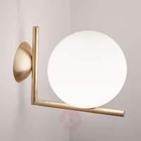 ic cw1 wall lamp by flos brushed brass