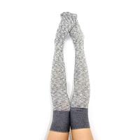 ICE COLD GREY KNEEHIGH COTTON SOCKS