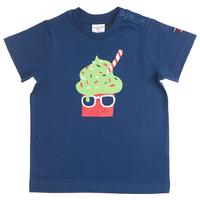 Ice Cream Motif Baby T-shirt - Blue quality kids boys girls
