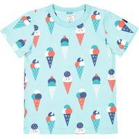 Ice Cream Print Kids T-shirt - Blue quality kids boys girls