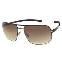 Ic! Berlin Sunglasses M1248 U5 Alex Gun-Metal - Brown-Sand