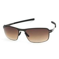 Ic! Berlin Sunglasses M0144 Black Body Gun-Metal - Brown-Sand