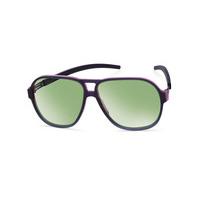 Ic! Berlin Sunglasses A0631 Justin H. Charcoal-Pink-Rough - Bottle Green Mirror